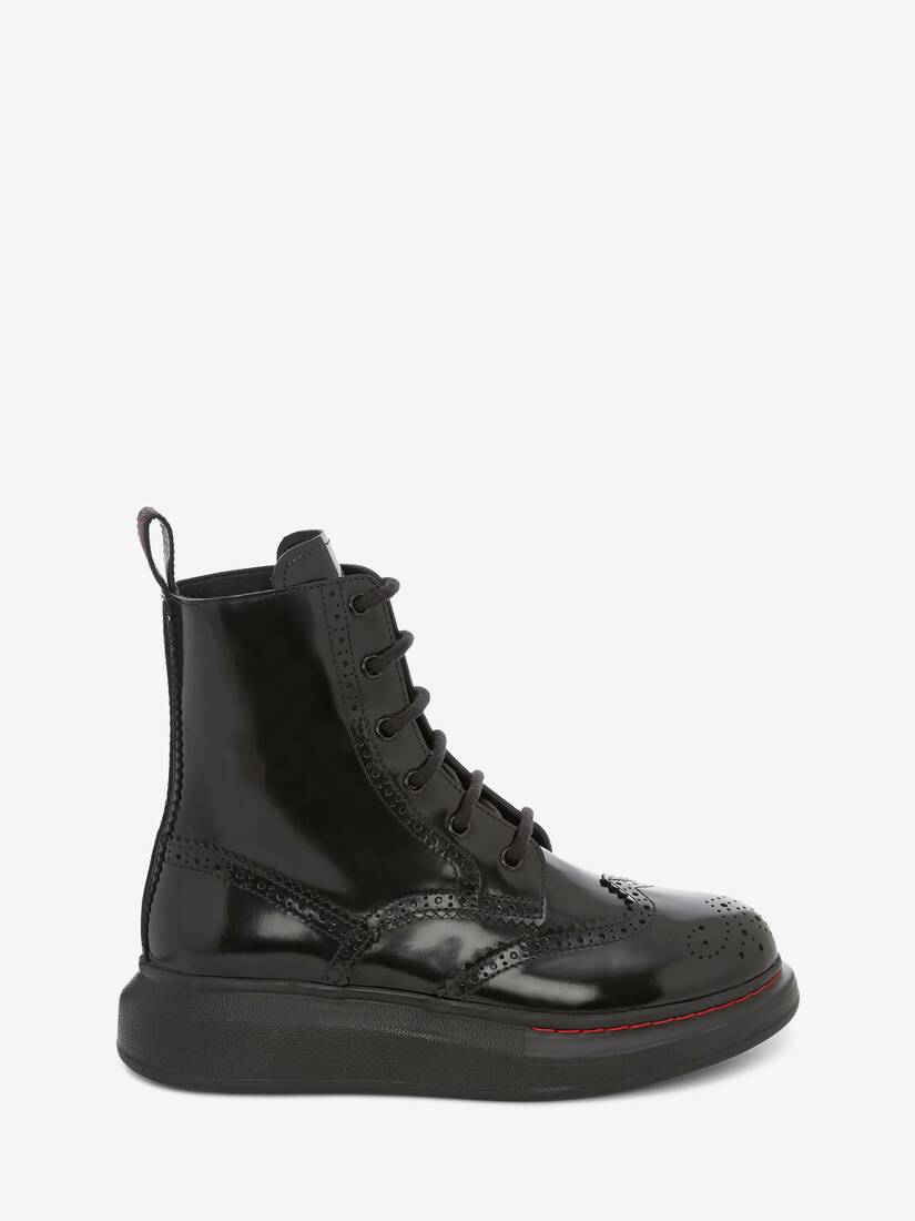 Botas Alexander McQueen Hybrid Lace Up Mujer - Negros - Mexico 436-QZRUNB